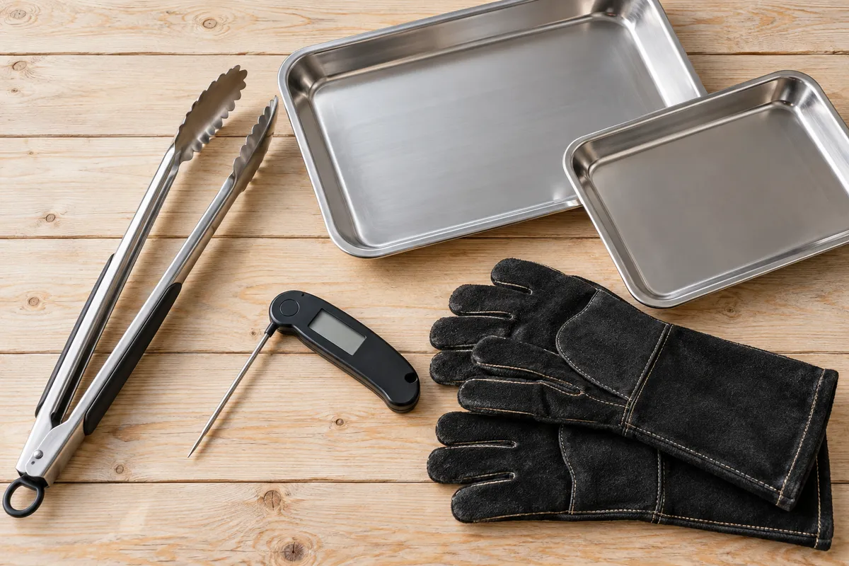 A small set of barbecue utensils — AI illustration